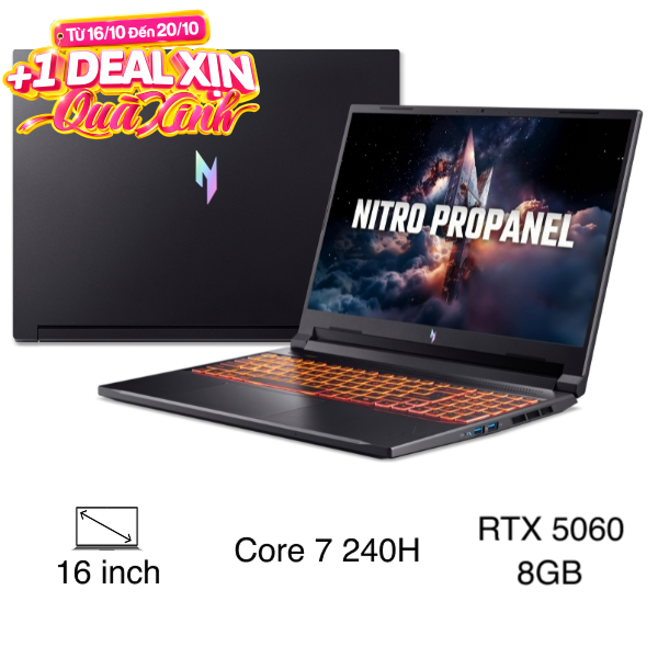 Acer Gaming Nitro ProPanel ANV16-72-71T9 Core 7 240H (NH.QUNSV.001)