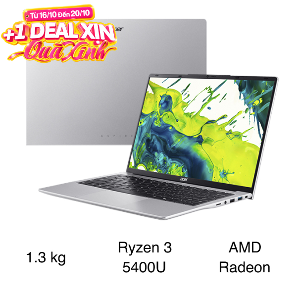 Laptop Acer Aspire Lite 14 AL14-45P-R7Z3 - NX.DPESV.002 (R3 5400U, 8GB, 512GB, Full HD+, Win11)