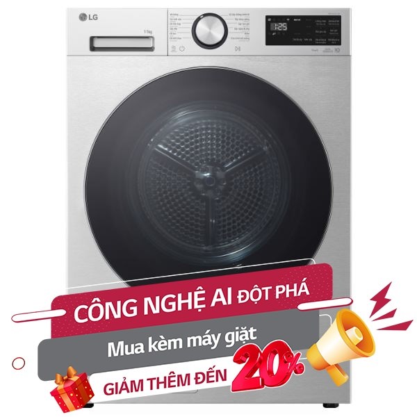 Máy sấy bơm nhiệt LG 11 kg RX11VHP5S