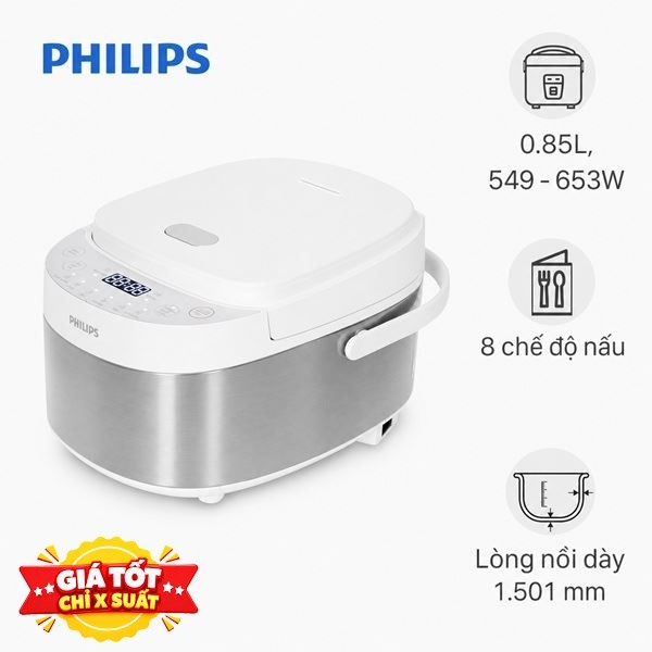 Nồi cơm điện tử Philips 0.85 lít HD3170/66