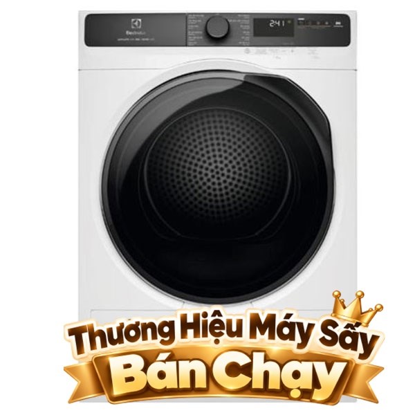 Máy sấy bơm nhiệt Electrolux 8 Kg EDH803J5WCR