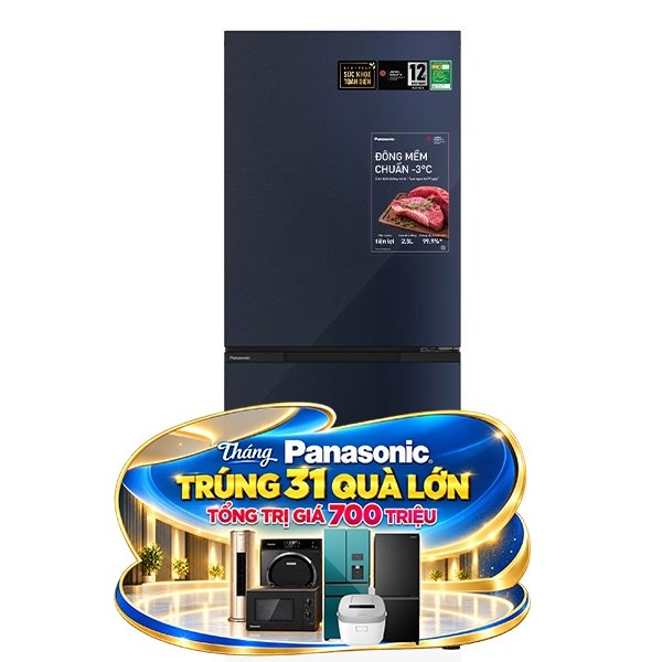 Panasonic Inverter 297 lít NR-BV322HGKV