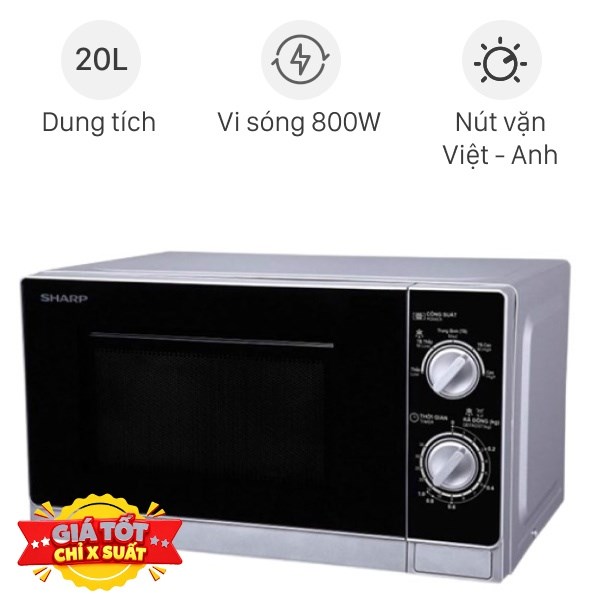 Sharp 20 lít R-205VN(S)