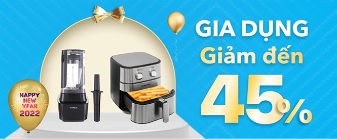 Nhanh chân sắm những món đồ gia dụng khuyến mãi tốt nhất dịp Tết, giảm đến 45%