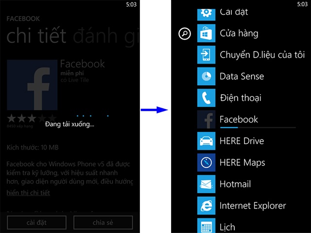 Cài đặt, gỡ bỏ phần mềm Windows Phone 8