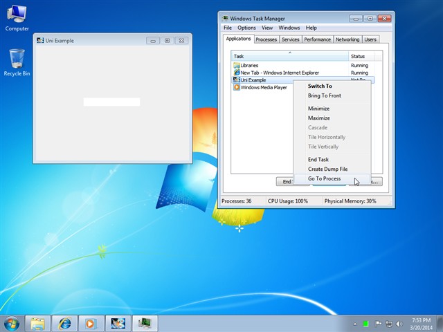 Xử lý ứng dụng bị treo trên Windows 7 và 8
