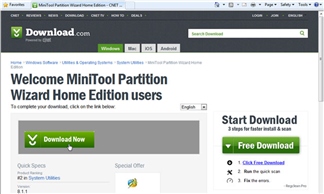 Chia lại ổ cứng trên Windows bằng Minitool Partition Wizard Home Edition