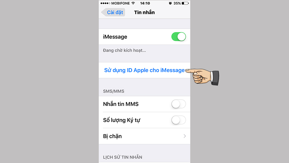 Use your Apple ID for iMessage Use your Apple ID for iMessage