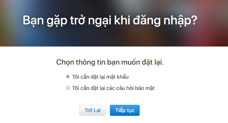 Cách lấy lại mật khẩu ID Apple khi bị mất