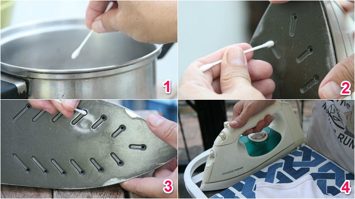 6 cách làm sạch mặt bàn ủi hiệu quả