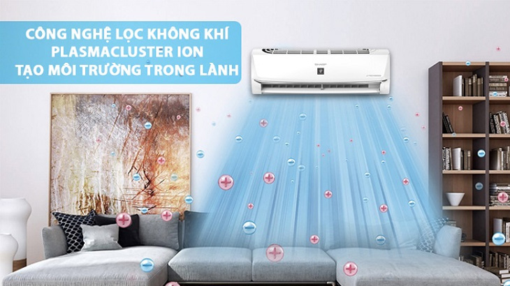 Có chức năng tạo ion lọc không khí