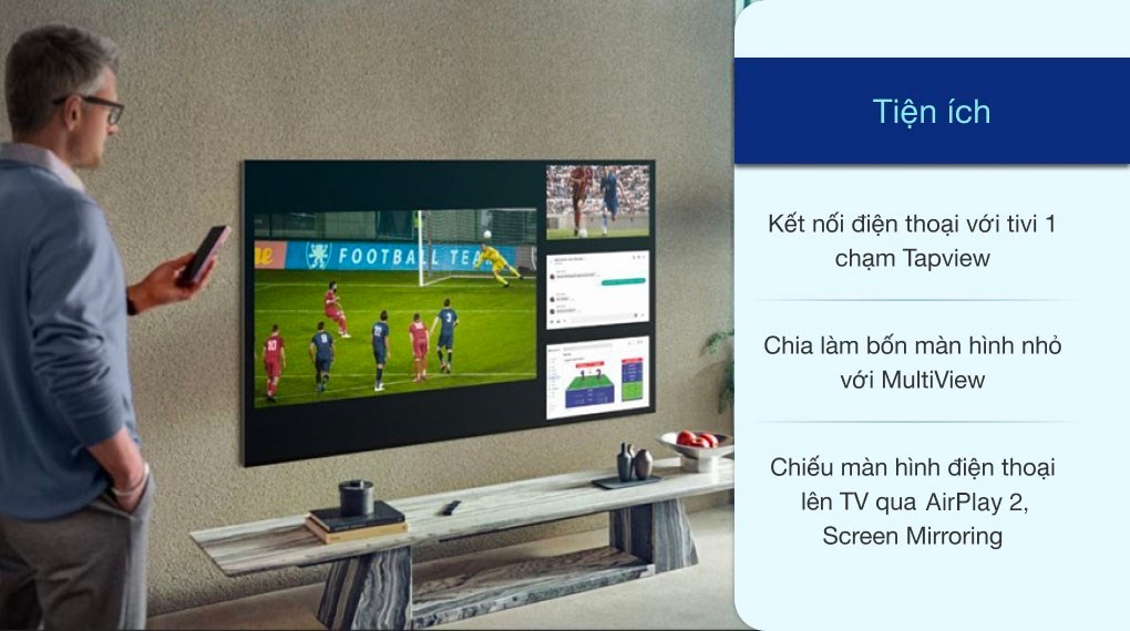 Smart Tivi Samsung 4K Crystal UHD 55 Inch UA55AU9000