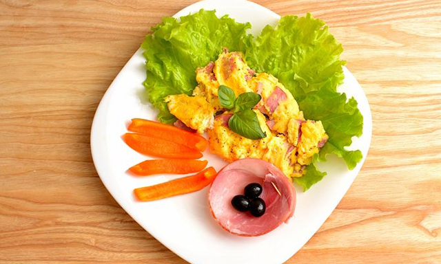 Trứng chiên bằng lò vi sóng