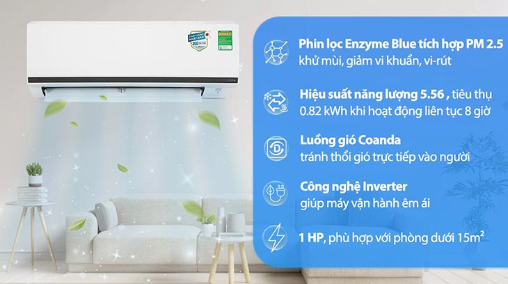 Điều hòa Daikin Inverter 1 HP FTKB25WMVMV là thương hiệu uy tín của Nhật Bản