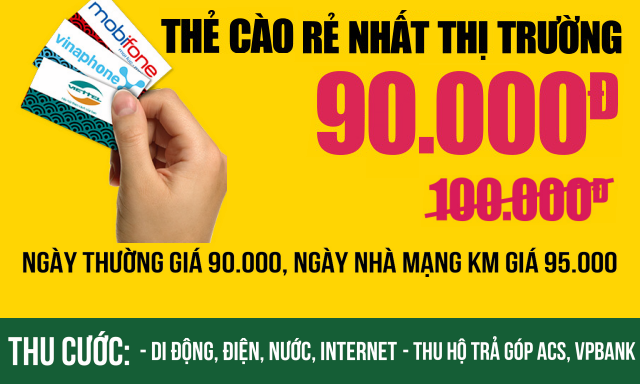 Các kênh đổi thẻ cào nổi tiếng Những kênh mua thẻ điện thoại danh tiếng