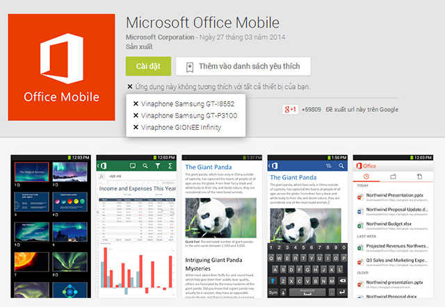 Cài Microsoft Office Mobile chỉ với 2 bước đơn giản