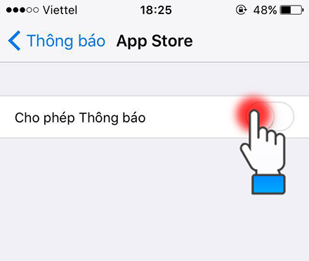 Tắt các thông báo không cần thiết