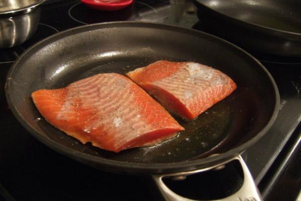 You should add oil when the pan is hot enough for the food to be delicious