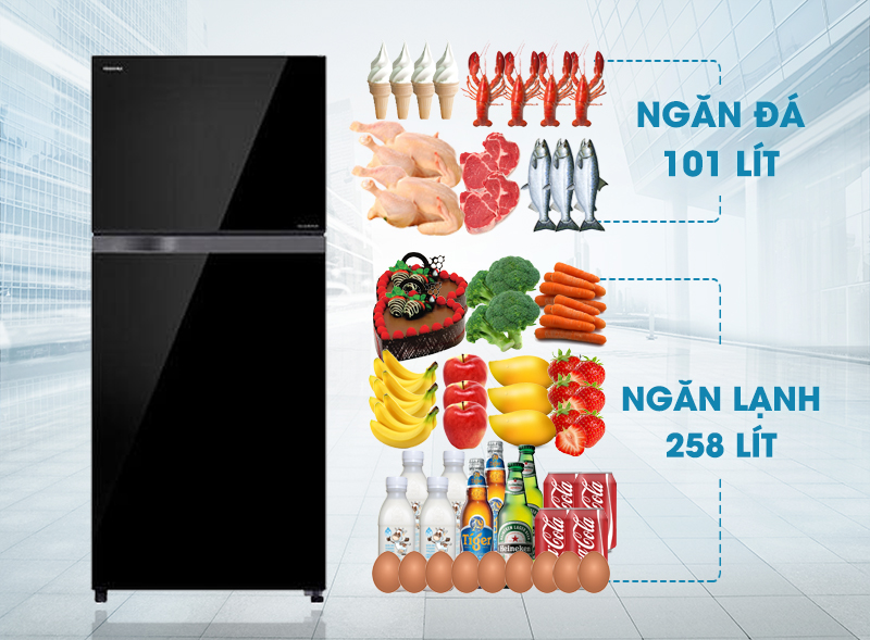 Tủ lạnh Toshiba 359 lít GR-TG41VPDZ (XK1) Tủ lạnh Toshiba 359 lít GR-TG41VPDZ (XK1)