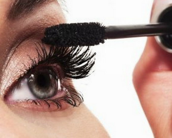 Reuse mascara to brush eyelashes