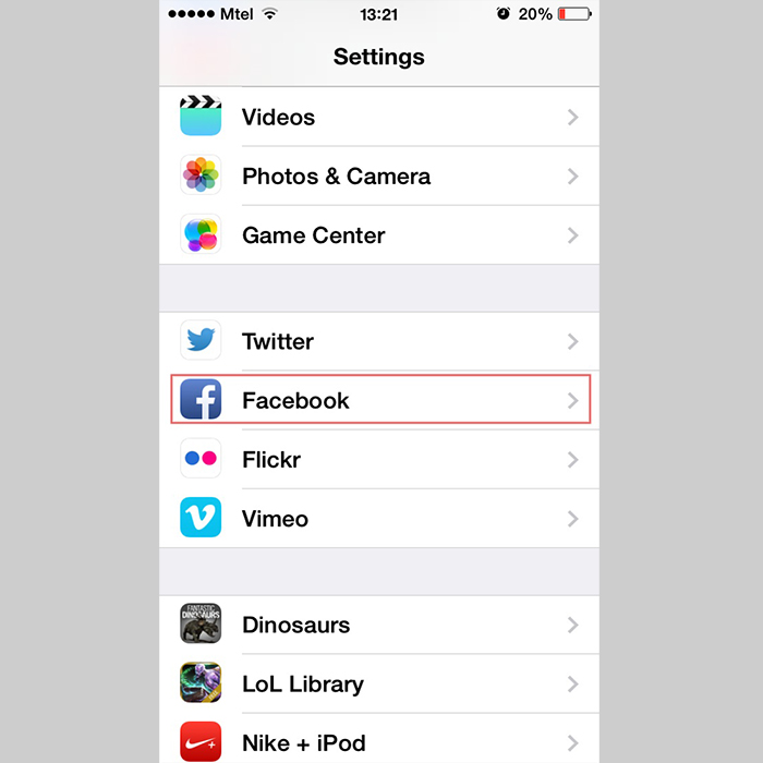 Đối với các thiết bị chạy iOS Mẹo ngăn ứng dụng Facebook tự động phát video > Đối với các thiết bị chạy iOS