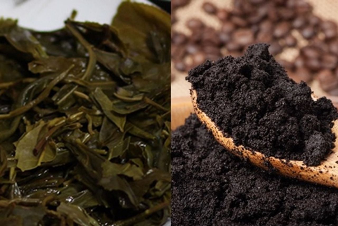 Use tea leaves, coffee grounds