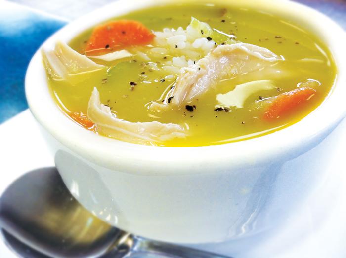 A bowl of hot soup helps replenish energy to defeat bacteria