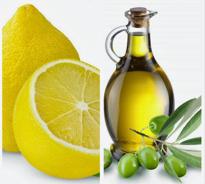 The mixture of lemon and olive oil effectively treats dark lips Hỗn hợp chanh và dầu ôliu trị môi thâm hiệu quả