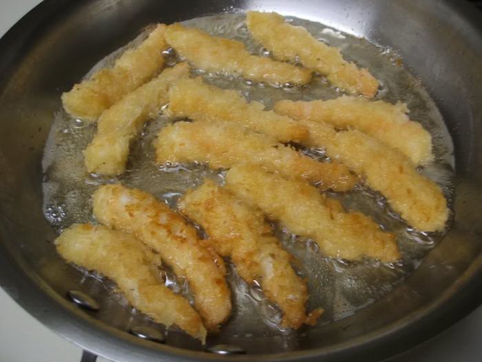 Frying food at optimal temperature