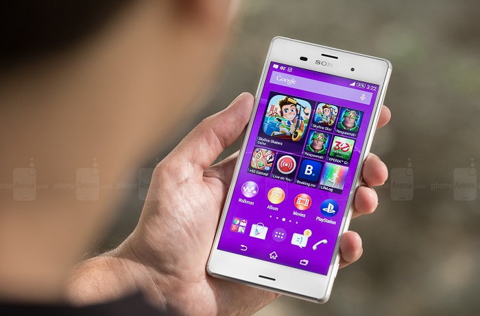 Xperia Z3 chạy Android KitKat và giao diện tương tự như trên Xperia Z2