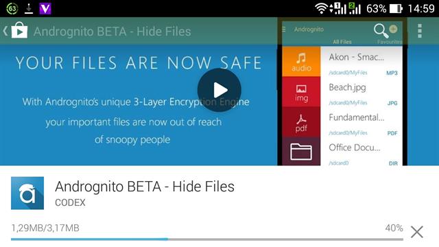 Tải Andrognito BETA - Hide Files