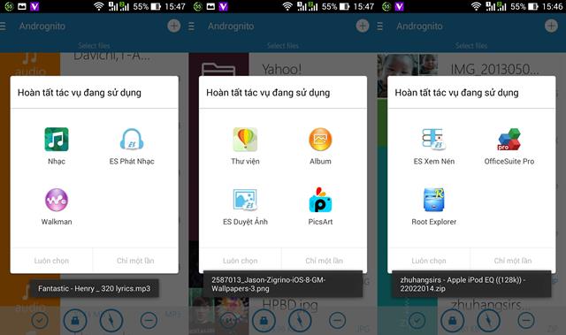Để kiểm tra lại có đúng tập tin cần ẩn hay không, bạn hãy bấm vào icon vuông xanh, đỏ, cam,...