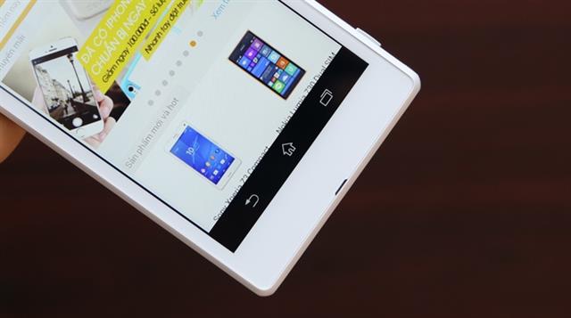 Viền màn hình dưới có 3 phím điều hướng cơ bản của Android