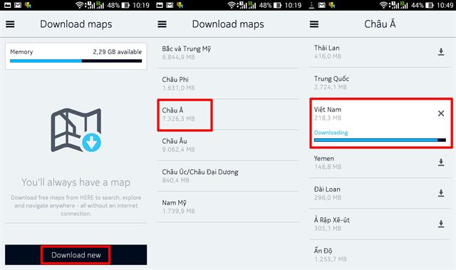 Tải dữ liệu bản đồ
