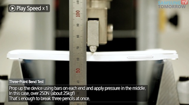 Thử nghiệm tác động lực lên Galaxy Note 4