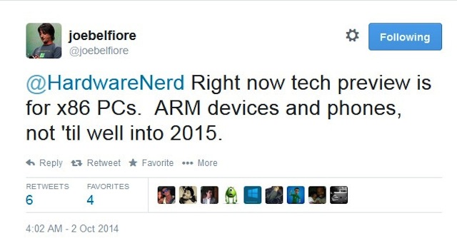 Thông điệp của Joe Belfiore