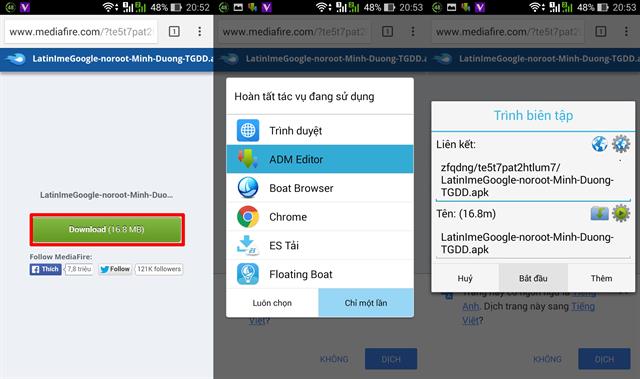 Đầu tiên, các bạn truy cập vào đây để tải bàn phím Android L về máy