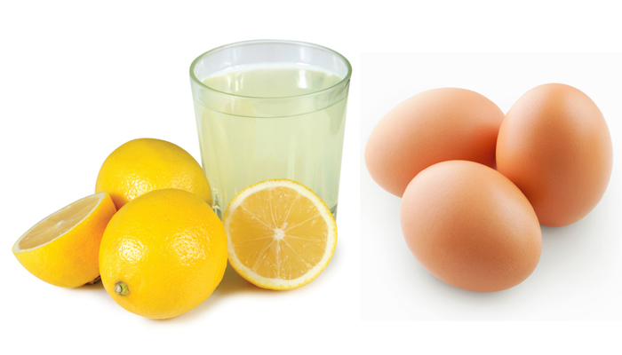 Some masks from lemon and egg will be effective