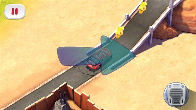 Các bạn hãy vuốt màn hình lên để vượt dốc nhanh