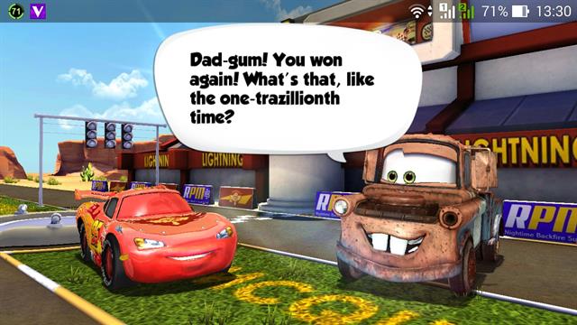 Chạm nhiều lần vào màn hình để cho qua nhanh những cuộc đối thoại