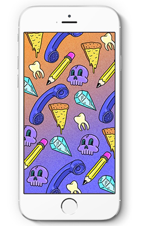 Purple Doodle Daze by James Dybvig