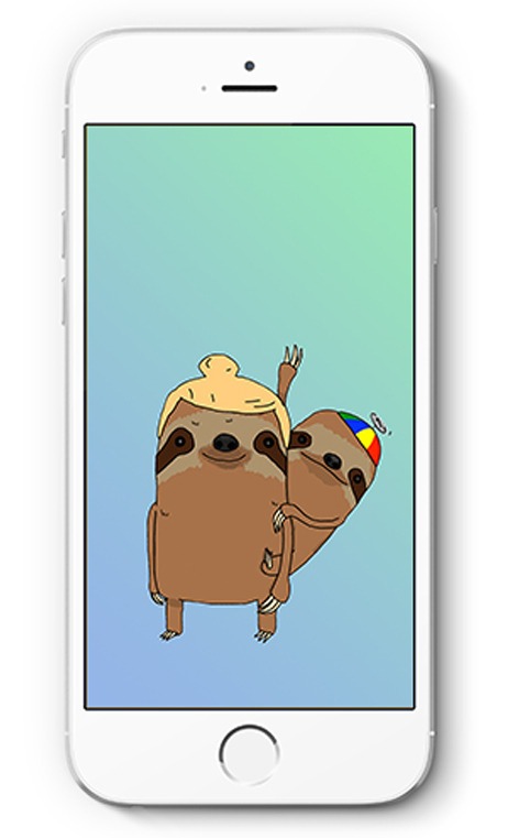 Sloth Mother and Sloth Child Sloth Reunion by Max Knoblauch