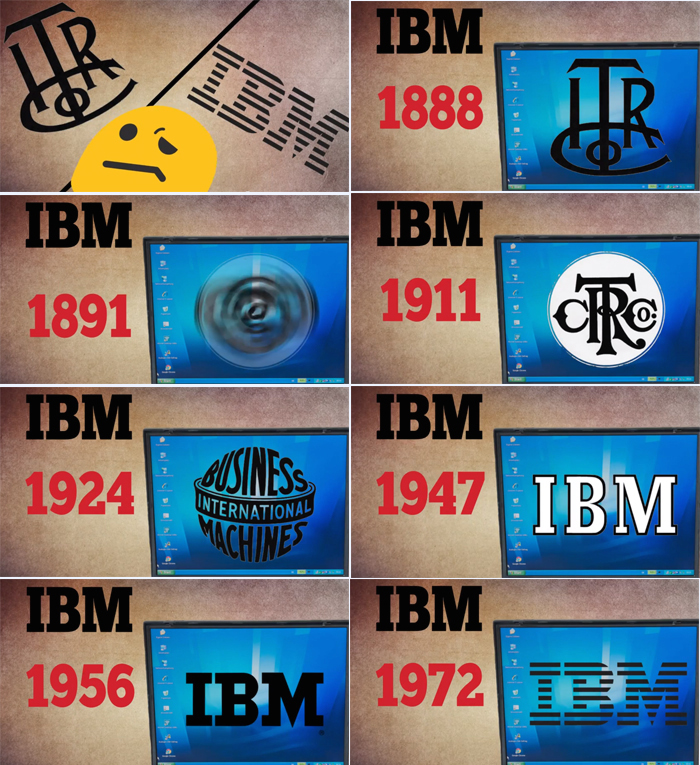 Các tập đoàn nổi tiếng thế giới thay đổi logo của họ như thế nào? > IBM