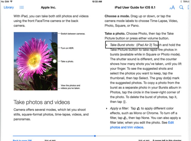 iPad Air 2 có chế độ chụp hình mới
