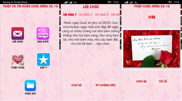 Tải SMS & thiệp chúc 20/10