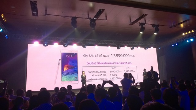 Note 4 ra mắt chính thức tại Việt Nam trong một sự kiện cực hoành tráng