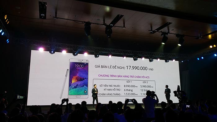 Samsung chính thức giới thiệu Galaxy Note 4 tại Việt Nam