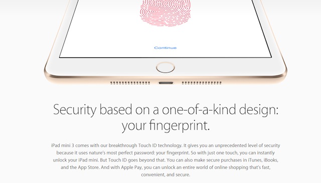 Có thêm Touch ID