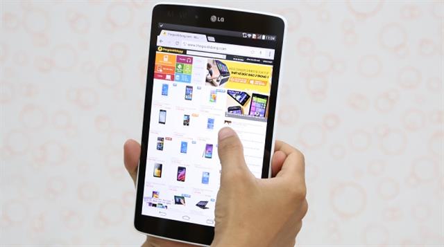 Cuối cùng, LG G Pad 8.0 (V490) dùng thanh pin chuẩn Lithium - Ion dung lượng 4200mAh