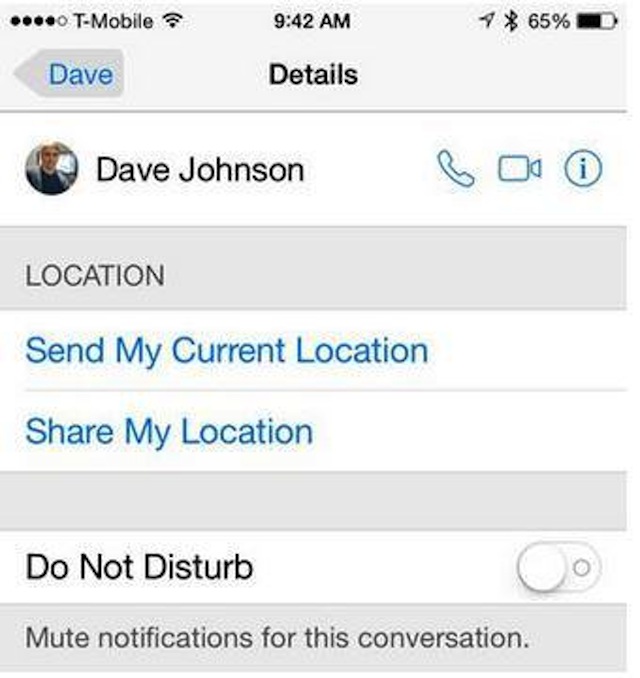 Chọn cách chia sẽ vị trí